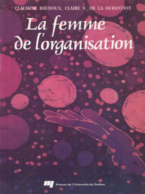 Title details for La femme de l'organisation by Claudine Baudoux - Available